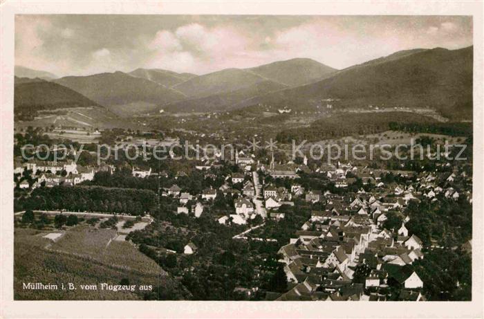 Muellheim Baden Fliegeraufnahme