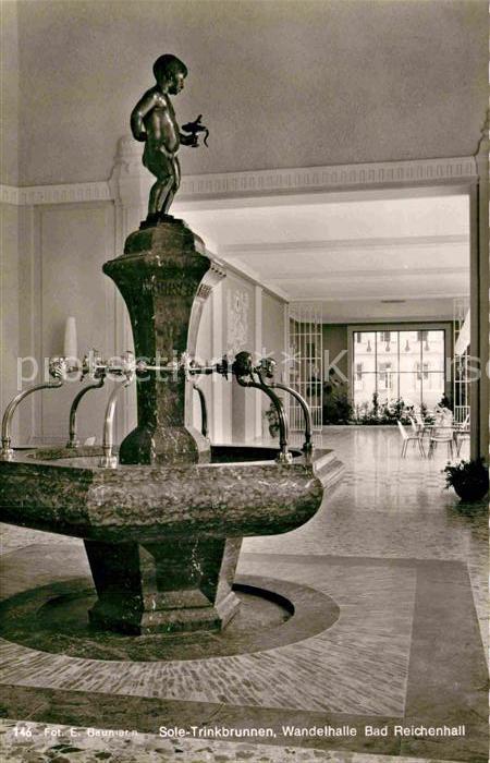 Bad Reichenhall Sole Trinkbrunnen Wandelhalle