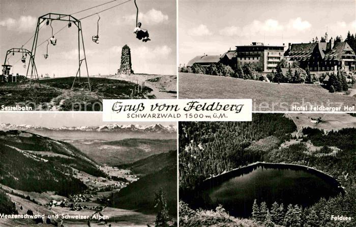 Feldberg Schwarzwald Sesselbahn Hotel Feldberger Hof Feldsee Menzenschwand Schwe