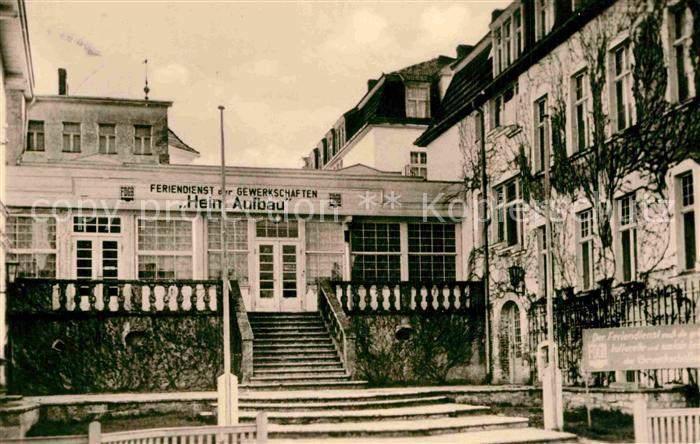 Bansin Ostseebad FDGB Erholungsheim Aufbau