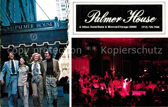 Chicago Illinois Palmer House Hilton Hotel Restaurant