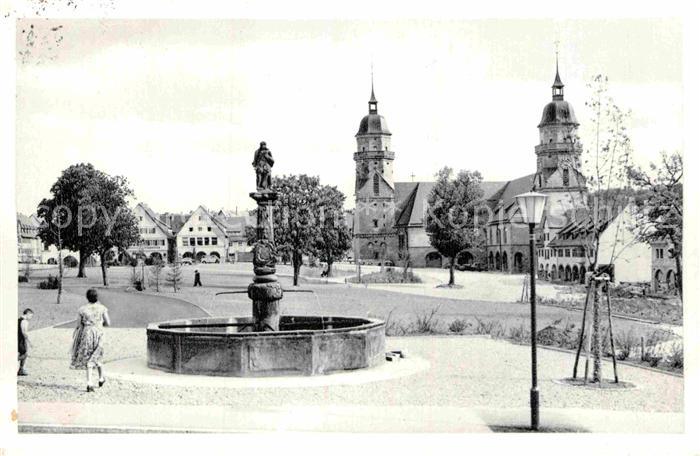 FREUDENSTADT BW Marktplatz Stadtkirche Kurort im Schwarzwald