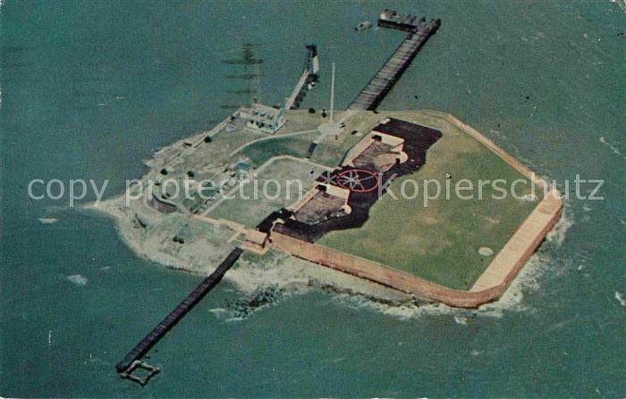 Charleston South Carolina Fort Sumter National Monument aerial view