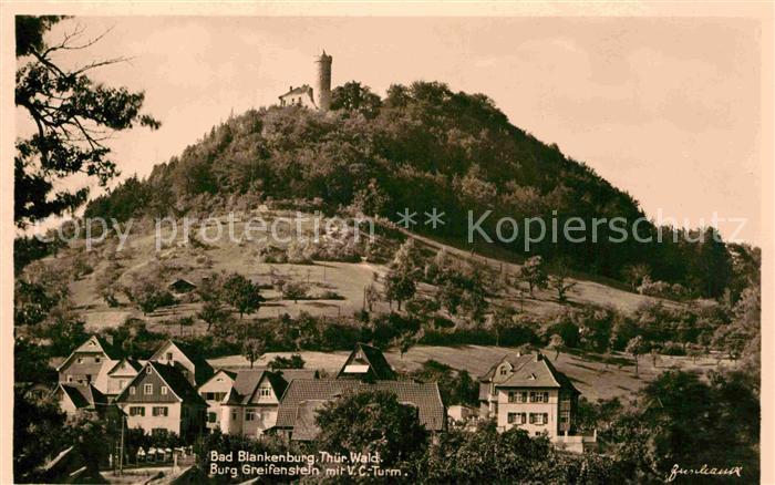 Bad Blankenburg Burg Greifenstein mit VC Turm