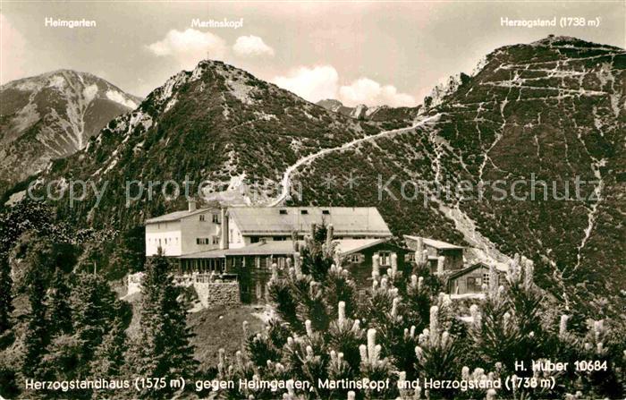 Herzogstandhaus gegen Heimgarten Martinskopf Herzogstand Gebirgspanorama Huber K