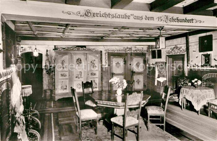 Grossholzleute Gasthof Pension Adler Gerichtslaube 15. Jhdt.