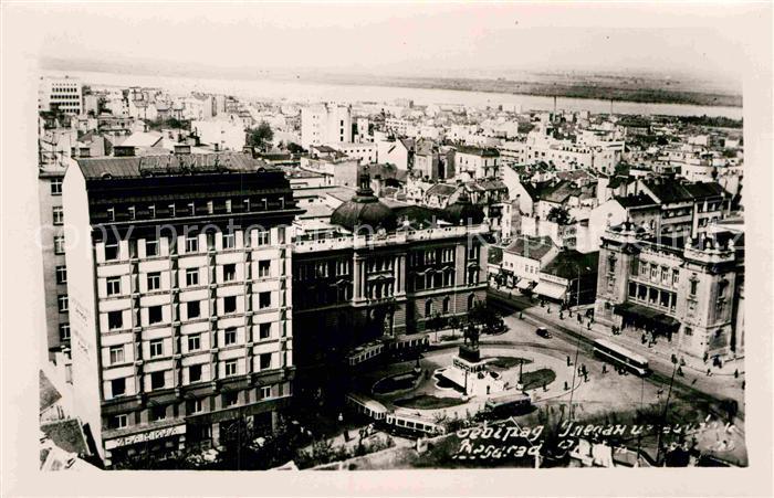 Beograd Belgrad Blick ueber die Stadt Denkmal