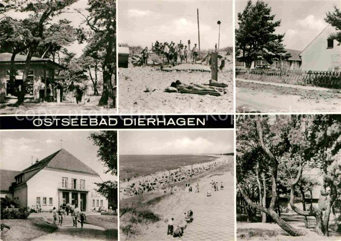 Dierhagen Ostseebad FDGB Erholungsheim Ernst Moritz Arndt Kiosk Strand