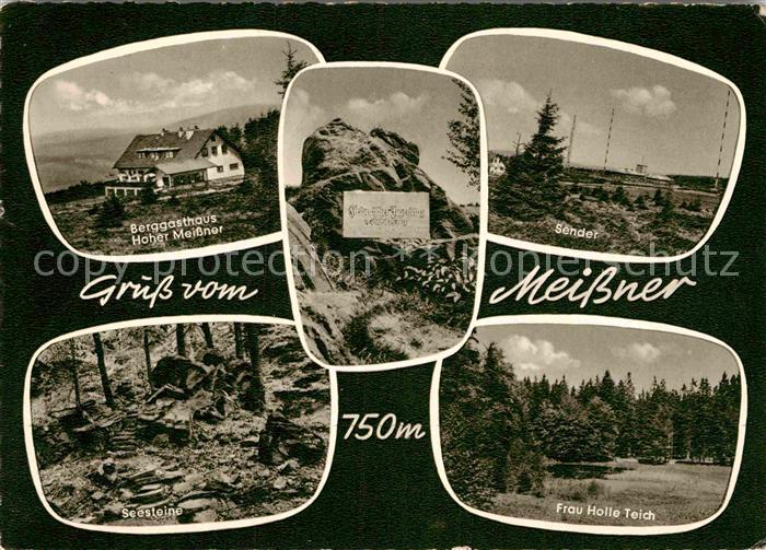 Hessisch Lichtenau Berggasthaus Hoher Meissner Sender Seesteine Frau Holle Teich