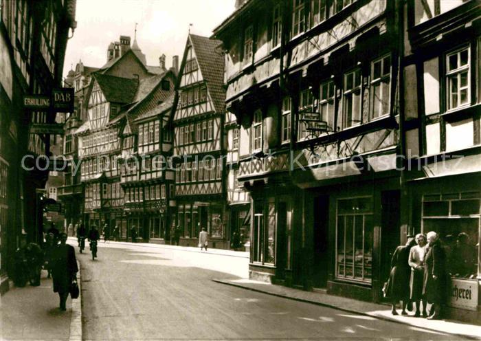 Hann. Muenden Lange Strasse Altstadt Fachwerkhaeuser
