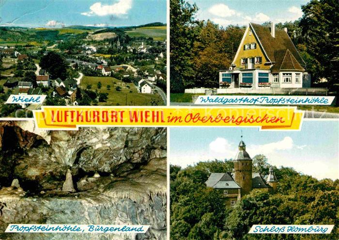 Wiehl Oberbergischer Kreis Panorama Waldgasthof Tropfsteinhoehle Burgenland Schl