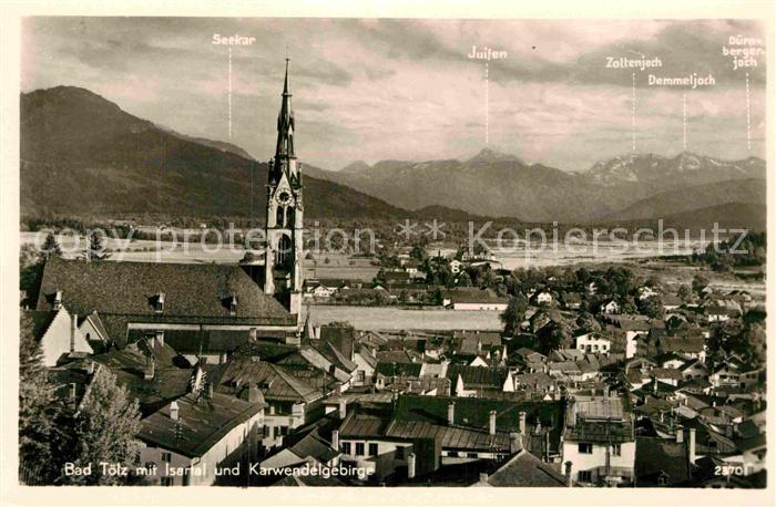 Bad Toelz Isartal Karwendelgebirge Bergketten