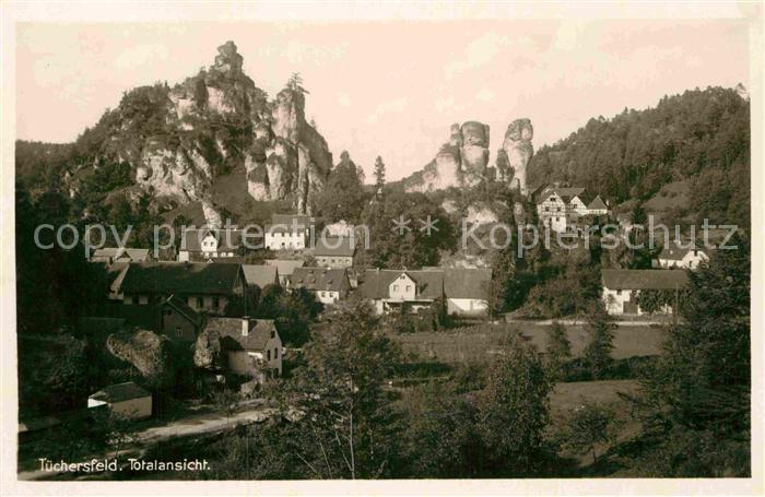 Tuechersfeld Panorama Felsen
