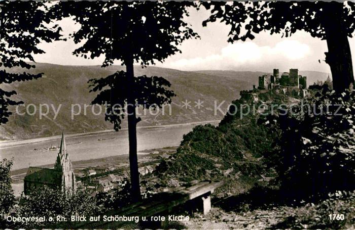 Oberwesel Rhein Schoenburg Kirche
