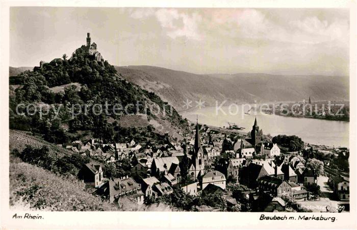 Braubach Rhein Marksburg Panorama