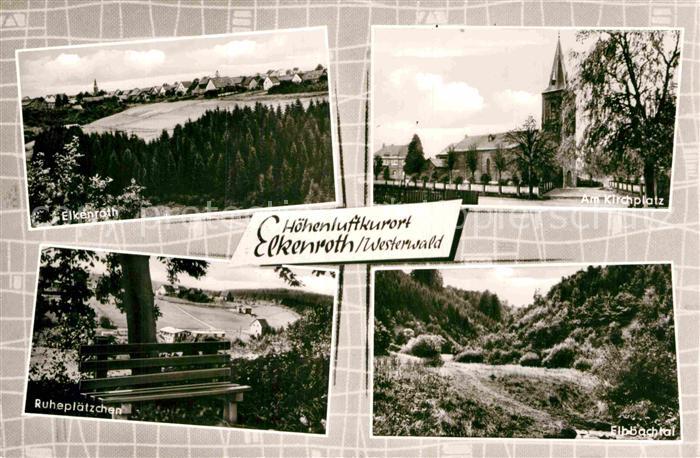 Elkenroth Panorama Ruheplaetzchen Elbbachtal Kirchplatz