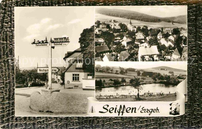 Seiffen Erzgebirge Wegweiser Panorama