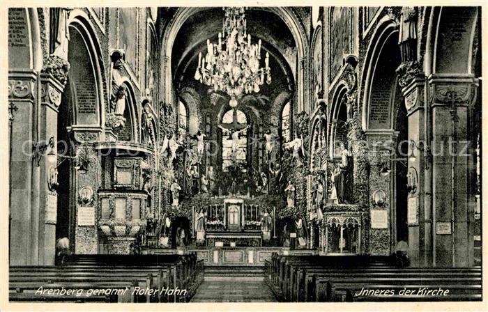 Arenberg Koblenz Roter Hahn Kirche innen