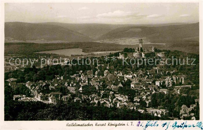 Koenigstein Taunus Panorama Burg