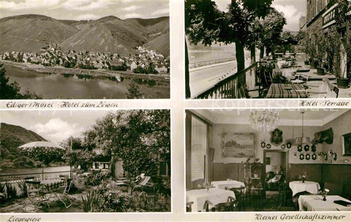Ediger Mosel Liegewiese Kleines Gesellschaftszimmer Hotel Terrasse