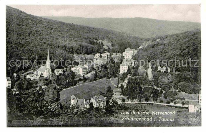 Schlangenbad Taunus Nervenbad Panorama