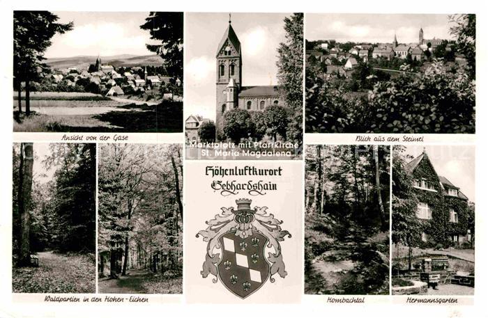 Gebhardshain Marktplatz Pfarrkirche Sankt Maria Magdalena Hombachtal