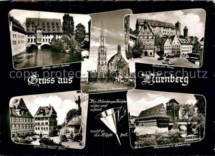 NueRNBERG CITY Heilig Geist Spital Burg Schoener Brunnen Frauenkirche