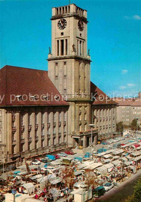 BERLIN CITY Markt Rathaus Schoeneberg John F Kennedy Platz