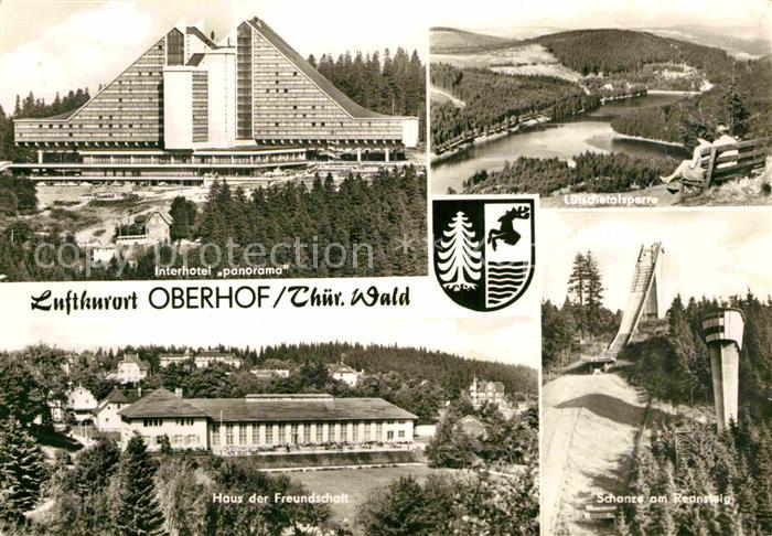 Oberhof Thueringen Interhotel Panorama Loetschtalsperre Haus der Freundschaft Sc