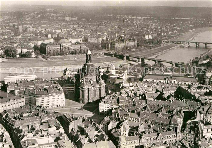 DRESDEN Elbe Neumarkt Frauenkirche Neustadt