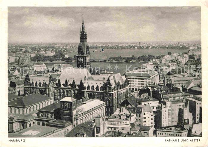 HAMBURG CITY Rathaus Alster