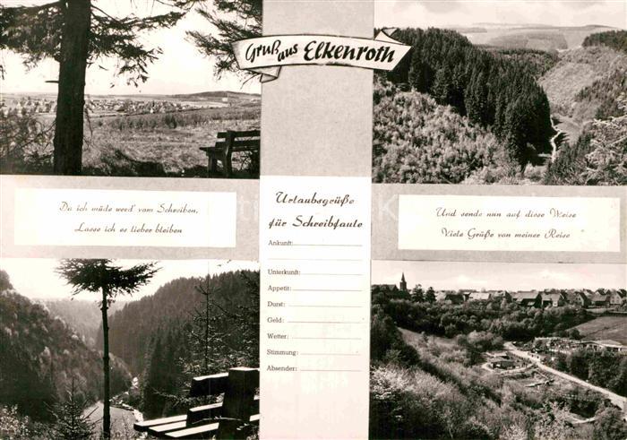 Elkenroth Panoramen Urlaubsgruesse fuer Schreibfaule