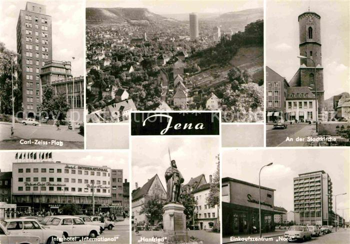 Jena Thueringen Carl Zeiss Platz Stadtkirche Interhotel International Hanfried