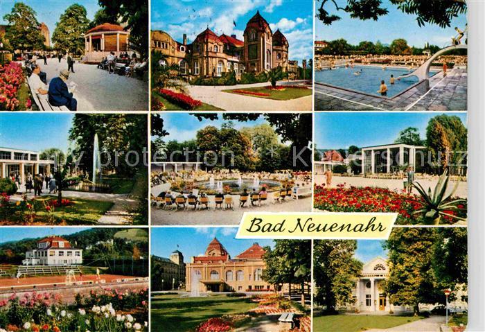 Bad Neuenahr-Ahrweiler Kurpark Wandelhalle Schwimbad Kurgarten Schloss