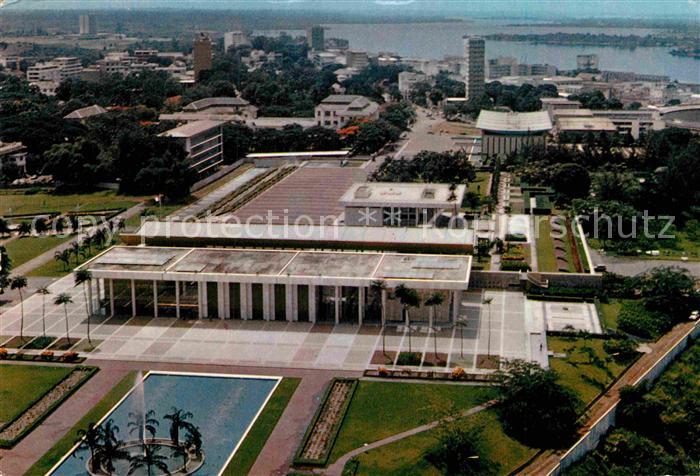 Abidjan Fliegeraufnahme Praesidentenpalast