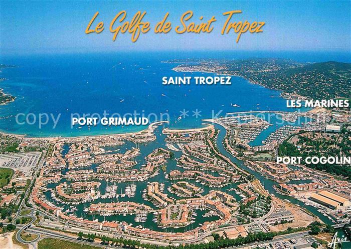 Saint Tropez Var Fliegeraufnahme Golf Hafen