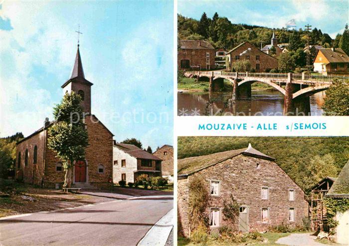 Mouzaive Kirche Bruecke Bauernhaus