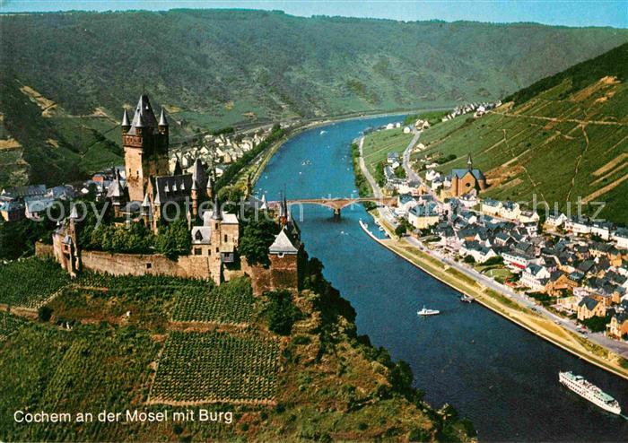 Cochem Mosel Fliegeraufnahme Burg