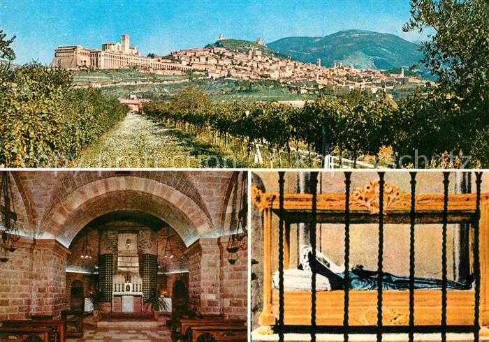 Assisi Umbria Grab des Heiligen Franziskus und der Heiligen Klara