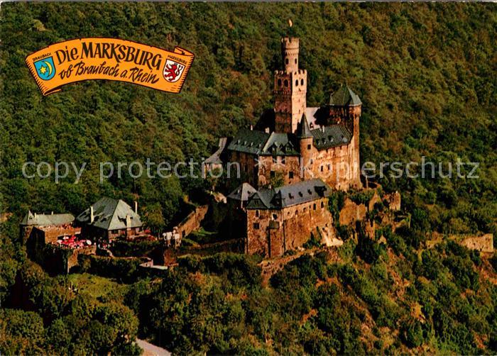 Braubach Rhein Fliegeraufnahme Marksburg