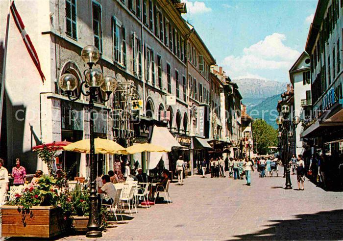 Annecy Haute-Savoie Fussgängerzone Rue Royale