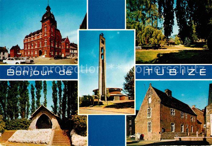 Tubize Park Kirche Rathaus