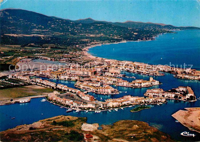 Port Grimaud Fliegeraufnahme Hafen und Altstadt