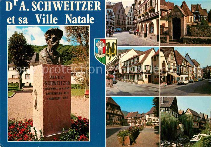 Kaysersberg Haut Rhin Altstadt Denkmal Albert Schweizer