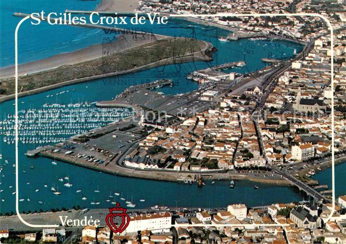 Saint-Gilles-Croix-de-Vie Vendee Fliegeraufnahme