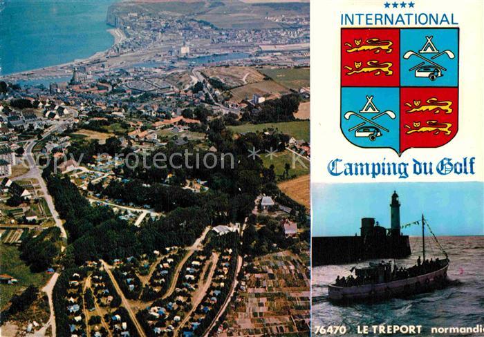 Le Treport Fliegeraufnahme Camping International du Golf Leuchtturm