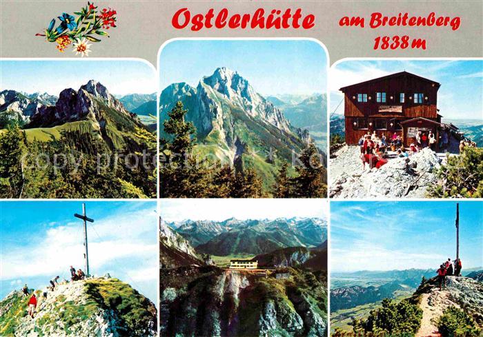 Ostlerhuette Panorama Gipfelkreuz Teilansicht