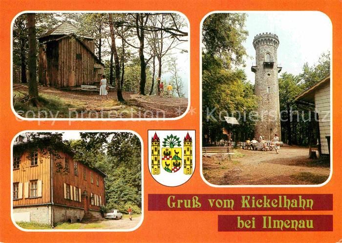 Ilmenau Thueringen Goethehaeuschen Jagdhaus Gabelbach Kickelhahnturm