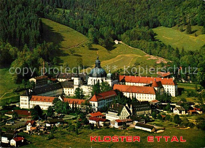 Ettal Fliegeraufnahme Benediktiner Kloster