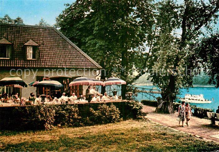 Bad Honnef Rhein Cafe aufInsel Grafenwerth